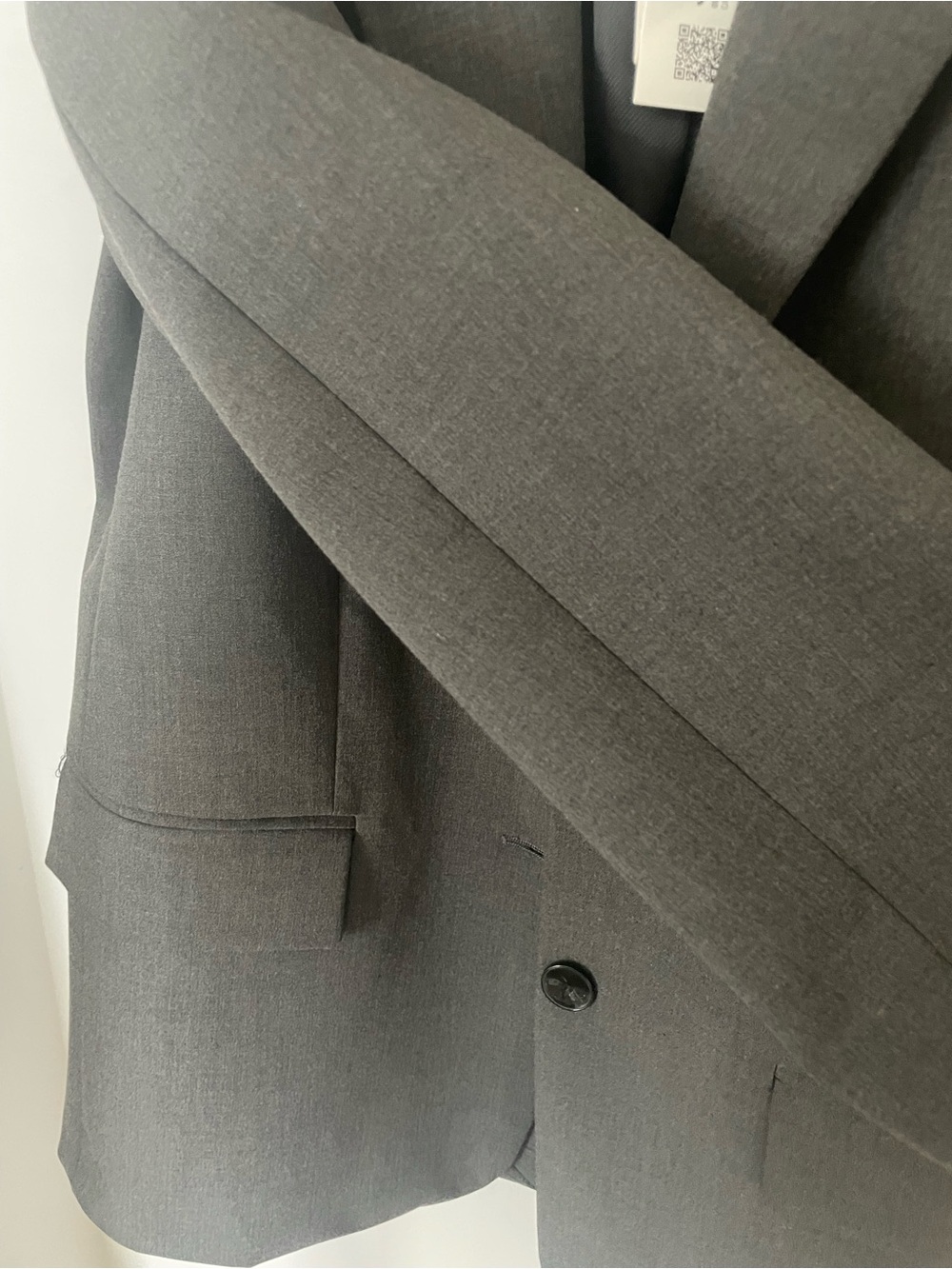 ZARA Charcoal Gray Menswear Style Blazer - Picture 4 of 12